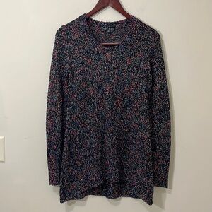 Como Black Women’s Long Loose Knit Sweater Size Small